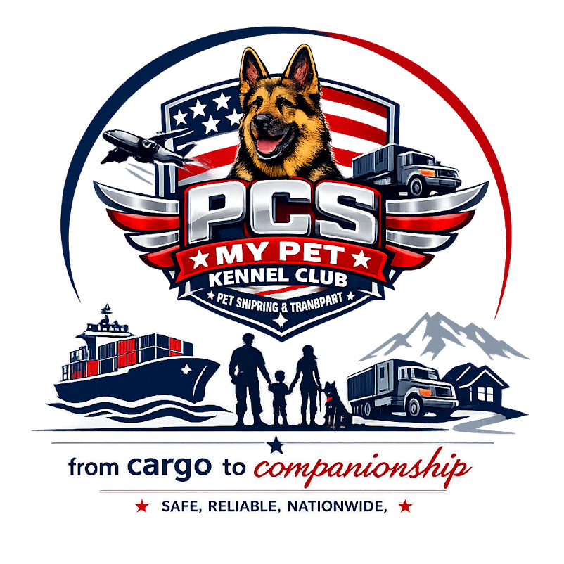 PcsMyPetKennelClub logo — from cargo to companionship